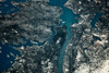 Satellite view of cities of New York State, USA Poster Print by Panoramic Images - Item # VARPPI181062