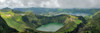 Elevated view of stratovolcanic complex, Sete Cidades Caldara, Sao Miguel Island, Azores, Portugal Poster Print by Panoramic Images - Item # VARPPI173420
