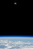 Moon over Earth Poster Print by Panoramic Images - Item # VARPPI181069