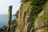 Balancing rock, basalt rock cliffs, Bay of Fundy; Long Island, Nova Scotia, Canada Poster Print by Dave Reede / Design Pics - Item # VARDPI12309511