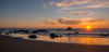 Scenic view of beach at sunset, San Simeon, San Luis Obispo County, California, USA Poster Print by Panoramic Images - Item # VARPPI174169