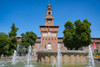 Milan, Milan Province, Lombardy, Italy. Sforzesco Castle. Castello Sforzesco. Entrance to the castle. Poster Print by Panoramic Images - Item # VARPPI170174