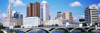 Bridge across the Scioto River with skyscrapers in the background, Columbus, Ohio, USA Poster Print by Panoramic Images - Item # VARPPI153022