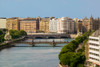 Apartment buildings line the river of Urumea beyond the Maria Cristina Bridge in the Spanish resort town of San Sebastian-Donostia, Basque region of Spain Poster Print by Panoramic Images - Item # VARPPI182086