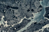 Satellite view of Manhattan, New York City, New York State, USA Poster Print by Panoramic Images - Item # VARPPI181159