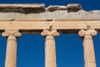 Athens, Attica, Greece. Ionic capitals on columns of the Erechtheion on the Acropolis. The Acropolis of Athens is a UNESCO World Heritage Site. Poster Print by Panoramic Images - Item # VARPPI174275