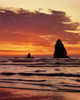 Sunset on the Haystack Rocks in Cannon Beach, Clatsop County, Northern Coast, Oregon, USA Poster Print by Panoramic Images - Item # VARPPI173790