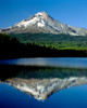 Reflection of mountain range in a lake, Mt Hood, Trillium Lake, Mt Hood National Forest, Oregon, USA Poster Print by Panoramic Images - Item # VARPPI173254