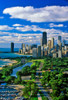 Aerial View of Chicago, Illinois Poster Print by Panoramic Images - Item # VARPPI182814