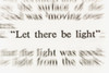 Scripture From The New American Standard Bible From Genesis 1:3 Saying Let There Be Light Poster Print by Blake Kent / Design Pics - Item # VARDPI1873295