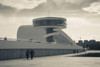 Tourists at a cultural building, The Oscar Niemeyer International Cultural Centre, Aviles, Asturias Province, Spain Poster Print by Panoramic Images - Item # VARPPI156768
