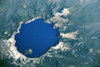 Satellite view of Crater Lake, Oregon, USA Poster Print by Panoramic Images - Item # VARPPI181064
