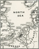 Map showing the naval bases of the North Sea during World War One.  From The History of the Great War, published c. 1919 Poster Print by Hilary Jane Morgan / Design Pics - Item # VARDPI12285692