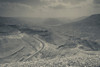 Desert landscape with highway, Wadi Mujib, Kings Highway, Jordan Poster Print by Panoramic Images - Item # VARPPI155933