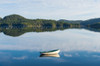 Boat reflection and buoys on a mussel farm in Trinity Bay, Newfoundland and Labrador, Canada Poster Print by Panoramic Images - Item # VARPPI175388