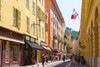 Nice, Cote d'Azur, French Riviera, France. Vieille Ville, the Old Town. View along Rue de la Prefecture Poster Print by Panoramic Images - Item # VARPPI170243