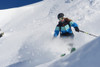 Skiing in powder snow; St. Moritz, Graubunden, Switzerland Poster Print by Roland Hemmi / Design Pics - Item # VARDPI12251648