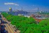 East Bay Street, City Hall and Savannah River, Savannah, Georgia Poster Print by Panoramic Images - Item # VARPPI181694
