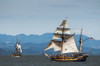 Tall ships sail on the Columbia River near Astoria; Oregon, United States of America Poster Print by Robert L. Potts / Design Pics - Item # VARDPI2384056