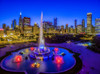 Buckingham Fountain at dusk, Chicago, Cook County, Illinois, USA Poster Print by Panoramic Images - Item # VARPPI173514