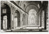 Rome: St. Peter'S Basilica. /Ninterior Of Saint Peter'S Basilica In Rome. Etching By Giovanni Battista Piranesi, C1760. Poster Print by Granger Collection - Item # VARGRC0324130