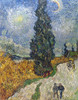 Van Gogh: Cypresses, 1889. /Nroad With Cypresses. Oil On Canvas By Vincent Van Gogh. Poster Print by Granger Collection - Item # VARGRC0056354