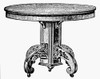 Table, 19Th Century. /Nline Engraving, American, Late 19Th Century. Poster Print by Granger Collection - Item # VARGRC0077666