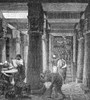 Alexandria: Library. /Nreconstruction Of A Hall In The Great Library In Alexandria, Egypt, Founded At The Beginning Of The 3Rd Century B.C. German Wood Engraving, 19Th Century. Poster Print by Granger Collection - Item # VARGRC0028750