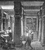 Alexandria: Library. /Nreconstruction Of A Hall In The Great Library In Alexandria, Egypt, Founded At The Beginning Of The 3Rd Century B.C. German Wood Engraving, 19Th Century. Poster Print by Granger Collection - Item # VARGRC0028750