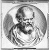 Democritus (C460-C370 B.C.). /Ngreek Philosopher. Copper Engraving, French, 18Th Century. Poster Print by Granger Collection - Item # VARGRC0044039