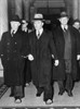 Louis 'Lepke' Buchalter/N(1897-1944). American Mobster And Head Of The Hit Squad Murder Inc. Pictured At Center Handcuffed To F.B.I. Director J. Edgar Hoover, Entering A Courthouse, 1940. Poster Print by Granger Collection - Item # VARGRC0167042