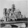 Paris: Notre Dame, 1850S. /Nconstruction Of The Spire During The Renovation Of The Cathedral Led By Eug�Ne Viollet-Le-Duc And Jean Lassus, 1850S. Poster Print by Granger Collection - Item # VARGRC0117355