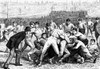 Yale Vs. Princeton, 1879. /Nivy League Football Game, 27 November 1879. Wood Engraving, From A Contemporary American Newspaper. Poster Print by Granger Collection - Item # VARGRC0004249