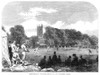 England: Cricket, 1864. /Ncricket Match Between Eton College At Winchester College, Held At Winchester, England. Wood Engraving, English, 1864. Poster Print by Granger Collection - Item # VARGRC0354075