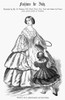 Women'S Fashion, 1859. /N'Demi-Toilette And Girl'S Dress.' Fashion Illustration From An American Magazine, 1859, Of Dresses Furnished By A Store On Canal Street, New York. Poster Print by Granger Collection - Item # VARGRC0093761