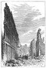 Boston: Fire, 1872. /Nview Of Pearl Street In Boston, Massachusetts, After The Great Fire Of 9-11 November 1872. Contemporary English Engraving. Poster Print by Granger Collection - Item # VARGRC0268403
