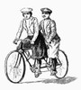 Bicycling: Tandem, C1900. /Nwood Engraving, French, C1900. Poster Print by Granger Collection - Item # VARGRC0039497