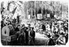 Grange Movement, 1873. /Ngrange Members Meeting In The Woods Near Winchester (Scott County), Illinois, In 1873. Contemporary American Wood Engraving. Poster Print by Granger Collection - Item # VARGRC0016759