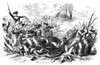 Battle Of The Cowpens, 1781. /Namerican Forces Driving The British Back With Bayonets In The Battle Of Cowpens During The American Revolution, 17 January 1781. Engraving By John Andrew, 1856. Poster Print by Granger Collection - Item # VARGRC0088967