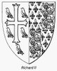 Richard Ii (1367-1400). /Nking Of England, 1377-1399. /Nthe Coat Of Arms Of King Richard Ii. Line Engraving, 20Th Century. Poster Print by Granger Collection - Item # VARGRC0092580