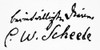 Karl Wilhelm Scheele /N(1742-1786). Swedish Chemist. Autograph Signature. Poster Print by Granger Collection - Item # VARGRC0071047