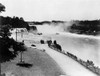 Niagara Falls, C1905. /Na Group Of People Standing At A Lookout Point, Viewing Niagara Falls In The Distance. Photograph, C1905. Poster Print by Granger Collection - Item # VARGRC0117783
