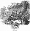 Family Picnic, C1875. /Nwood Engraving, American, C1875. Poster Print by Granger Collection - Item # VARGRC0046734