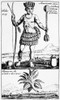 Cocoa, 1685. /Nan Aztec With His Chocolate. Line Engraving From A French History Of Chocolate, Tea And Coffee Published In 1685. Poster Print by Granger Collection - Item # VARGRC0028770