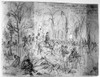 Civil War: Wilderness. /Nthe Union Army In The Wilderness Of Central Virginia, May 1864. Pencil And Chinese White Drawing, Probably By Alfred R. Waud. Poster Print by Granger Collection - Item # VARGRC0130029