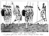 Comte De Rochambeau /N(1725-1807). French Soldier. A Contemporary English Cartoon Engraving Of C1780. Poster Print by Granger Collection - Item # VARGRC0064327