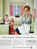 Telephone Advertisement. /Nbell Telephone Advertisement From An American Magazine, 1959. Poster Print by Granger Collection - Item # VARGRC0011190