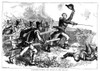 British Attack, 1815. /Nmajor General Sir Edward Pakenham Leads The Attack By British Forces Against American Defenses At New Orleans, 8 January 1815: Wood Engraving, C1880. Poster Print by Granger Collection - Item # VARGRC0072555