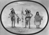 Catlin: Ojibwa Warriors. /Ntwo Ojibwa Warriors And A Woman. Oil On Card Mounted On Paperboard, 1861-69, By George Catlin, After A Sketch Of 1834. Poster Print by Granger Collection - Item # VARGRC0172986