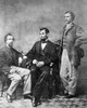 Abraham Lincoln /N(1809-1865). 16Th President Of The United States. Photographed With His Secretaries John M. Hay (Standing) And John G. Nicolay By Alexander Gardner, 8 November 1863. Poster Print by Granger Collection - Item # VARGRC0049594